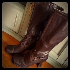 Brown Heeled Boots